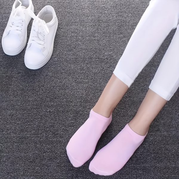 20 pares de calcetines bajos de moda para adolescentes con bonitos estampados, cómodos y transpirables, suaves y elásticos, para primavera y verano. - Imagen 7