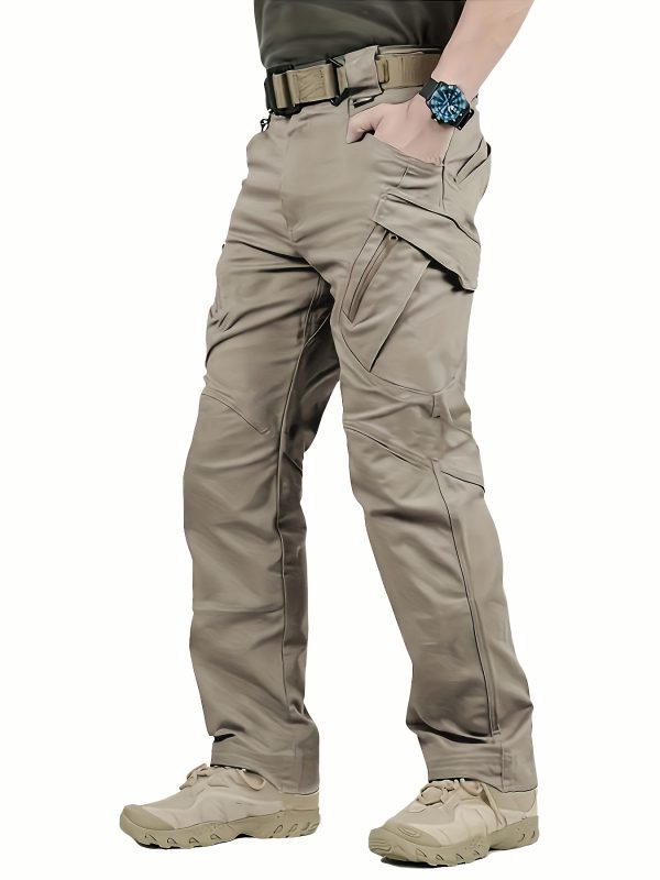 Pantalones tácticos multifuncionales para exteriores para hombre, Pantalones deportivos multibolsillos para exteriores, Pantalones cargo