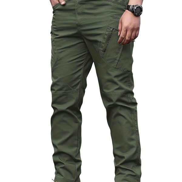 Pantalones tácticos multifuncionales para exteriores para hombre, Pantalones deportivos multibolsillos para exteriores, Pantalones cargo - Imagen 4