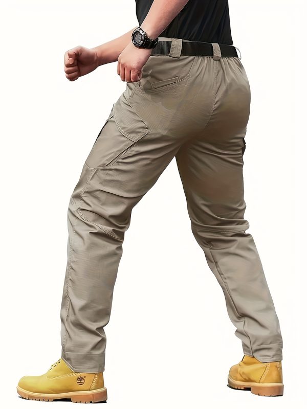 Pantalones tácticos multifuncionales para exteriores para hombre, Pantalones deportivos multibolsillos para exteriores, Pantalones cargo - Imagen 8