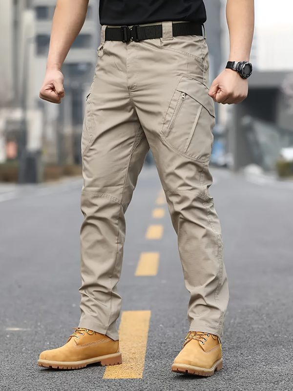 Pantalones tácticos multifuncionales para exteriores para hombre, Pantalones deportivos multibolsillos para exteriores, Pantalones cargo - Imagen 11