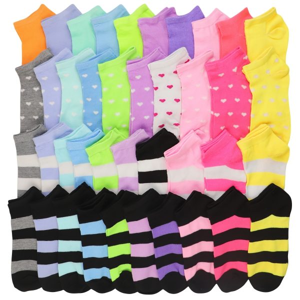 20 Pares de Calcetines de Colores Dulces, Calcetines Casuales y Transpirables de Tobillo Bajo, Medias y Lencería para Mujeres - Imagen 6