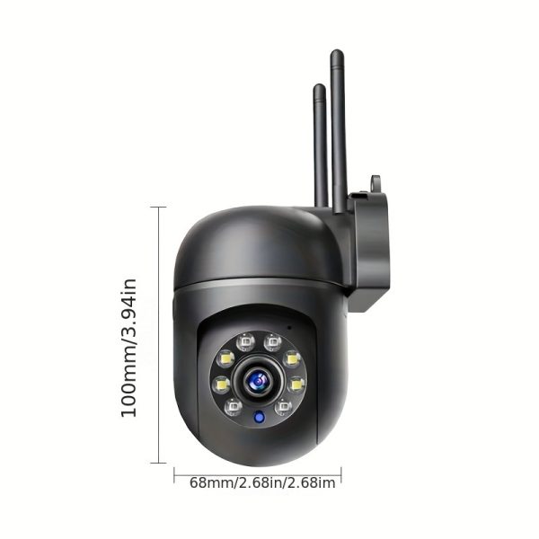 Cámara de vigilancia HD WIFI, cámara de visión nocturna HD de largo alcance para interiores y exteriores, cámara de seguridad doméstica con intercomunicador de 355 grados, sistema de seguridad doméstica 2.4G, detección móvil de inteligencia artificial, au - Imagen 3