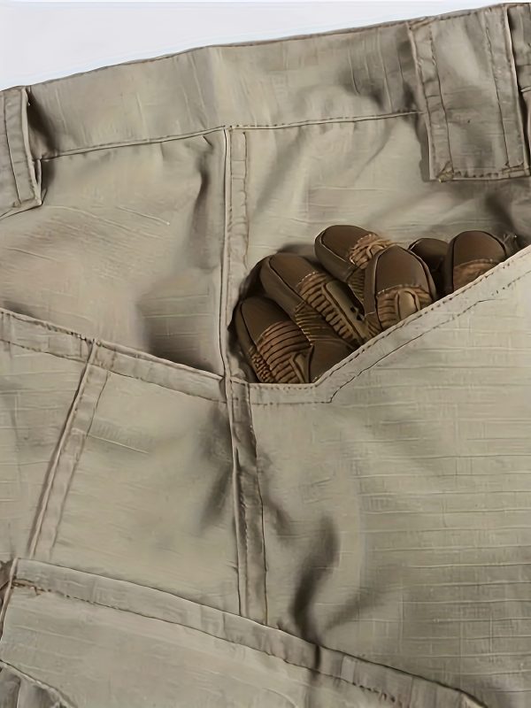 Pantalones tácticos multifuncionales para exteriores para hombre, Pantalones deportivos multibolsillos para exteriores, Pantalones cargo - Imagen 9