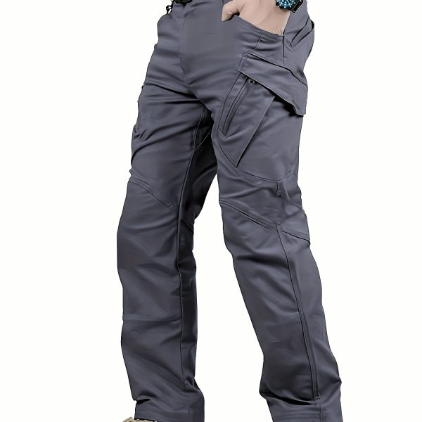 Pantalones tácticos multifuncionales para exteriores para hombre, Pantalones deportivos multibolsillos para exteriores, Pantalones cargo - Imagen 3